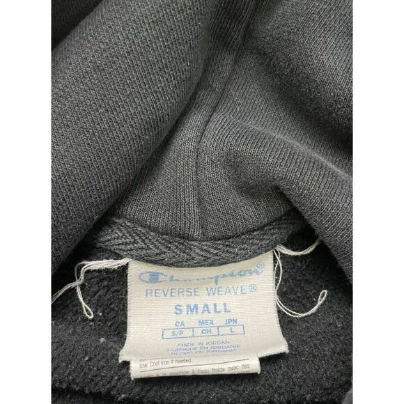 Champion Reverse Weave Pullover Hoodie Women Small Black - Picture 4 of 5
